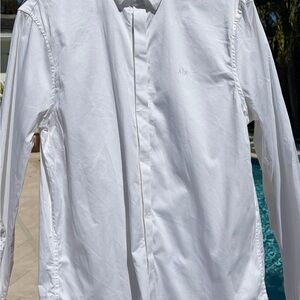 Armani Exchange Crisp White Slim Shirt